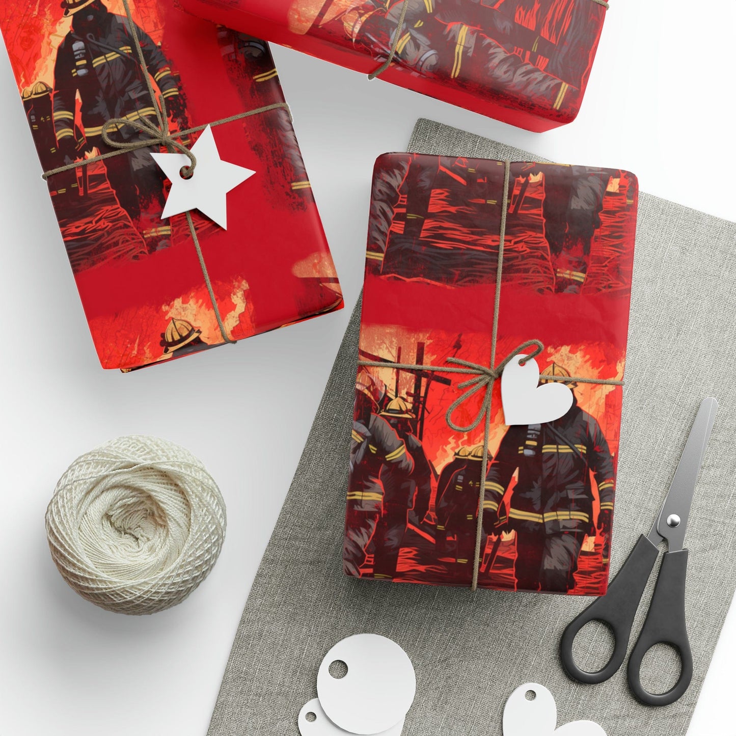 Firefighter Wrapping Paper