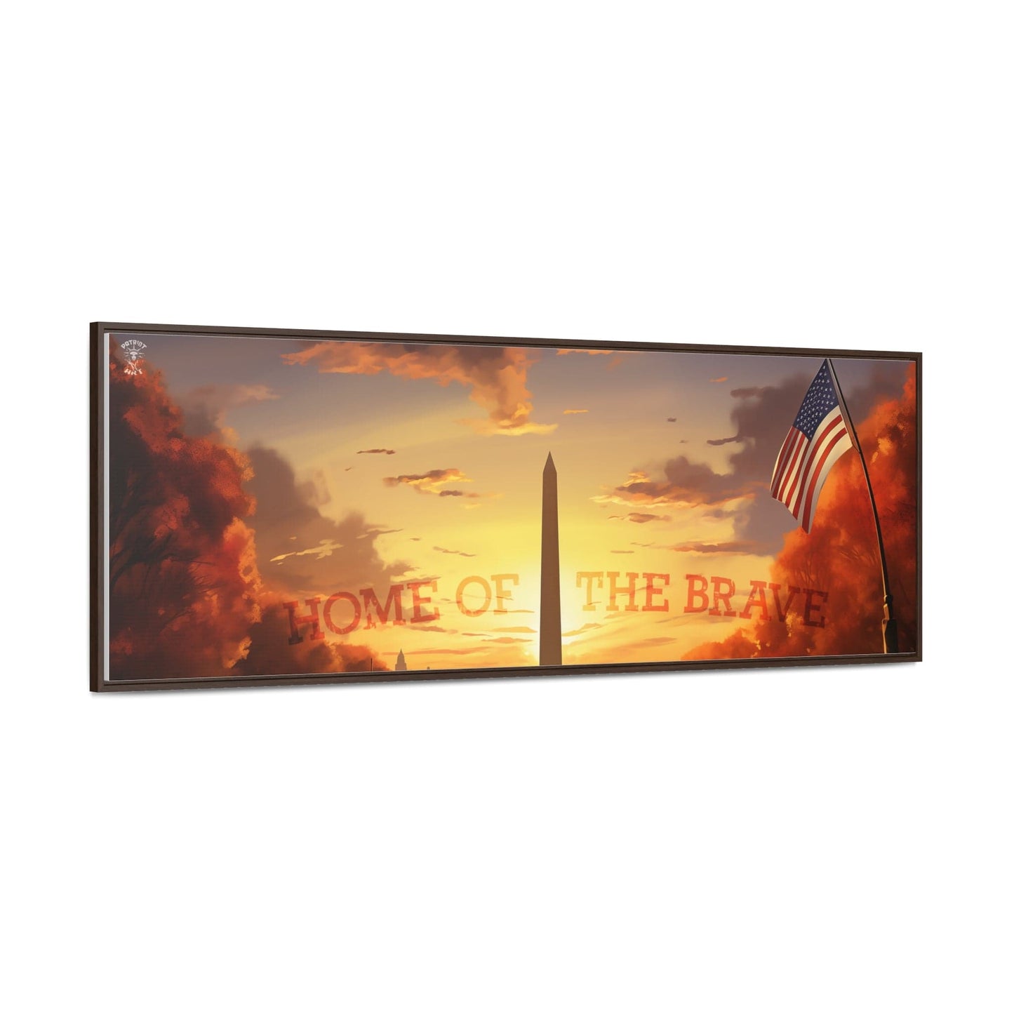 Home of the Brave Framed Gallery Canvas Wrap