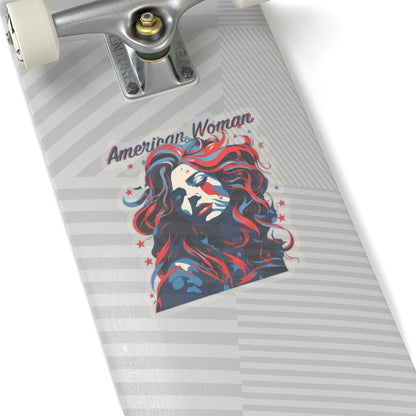 American Woman Sticker - Kiss-Cut Stickers