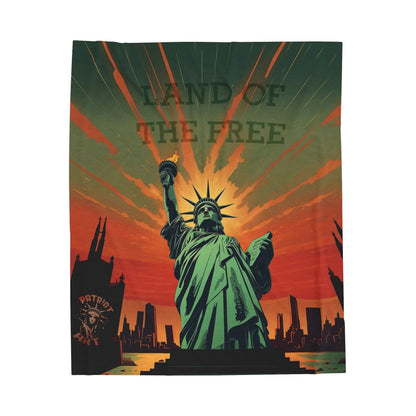 Land of the Free Velveteen Plush Blanket