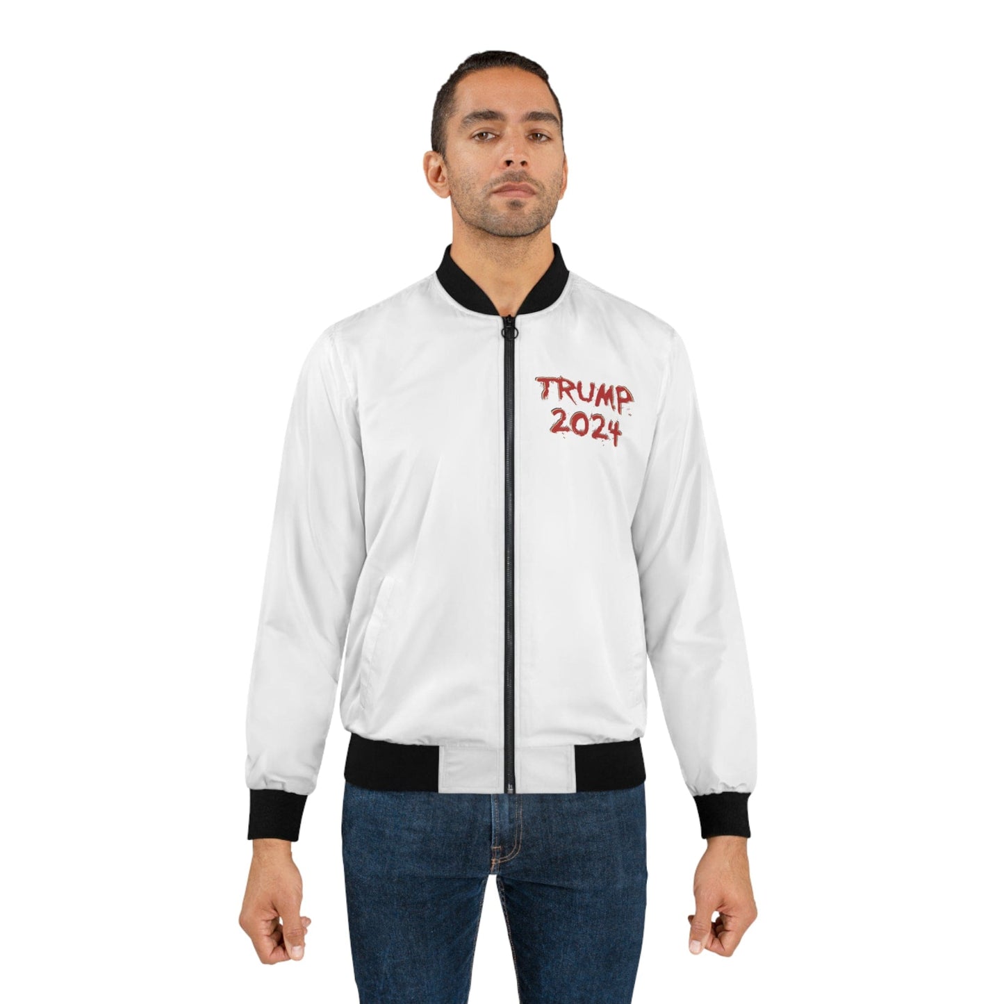 Trump 2024 Unleashed Monochrome Bomber Jacket