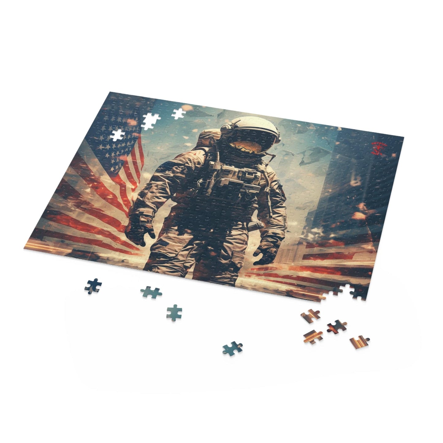 Astronaut in the City Puzzle (120, 252, 500-Piece)