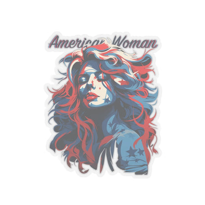 American Woman Kiss-Cut Stickers - Various Sizes