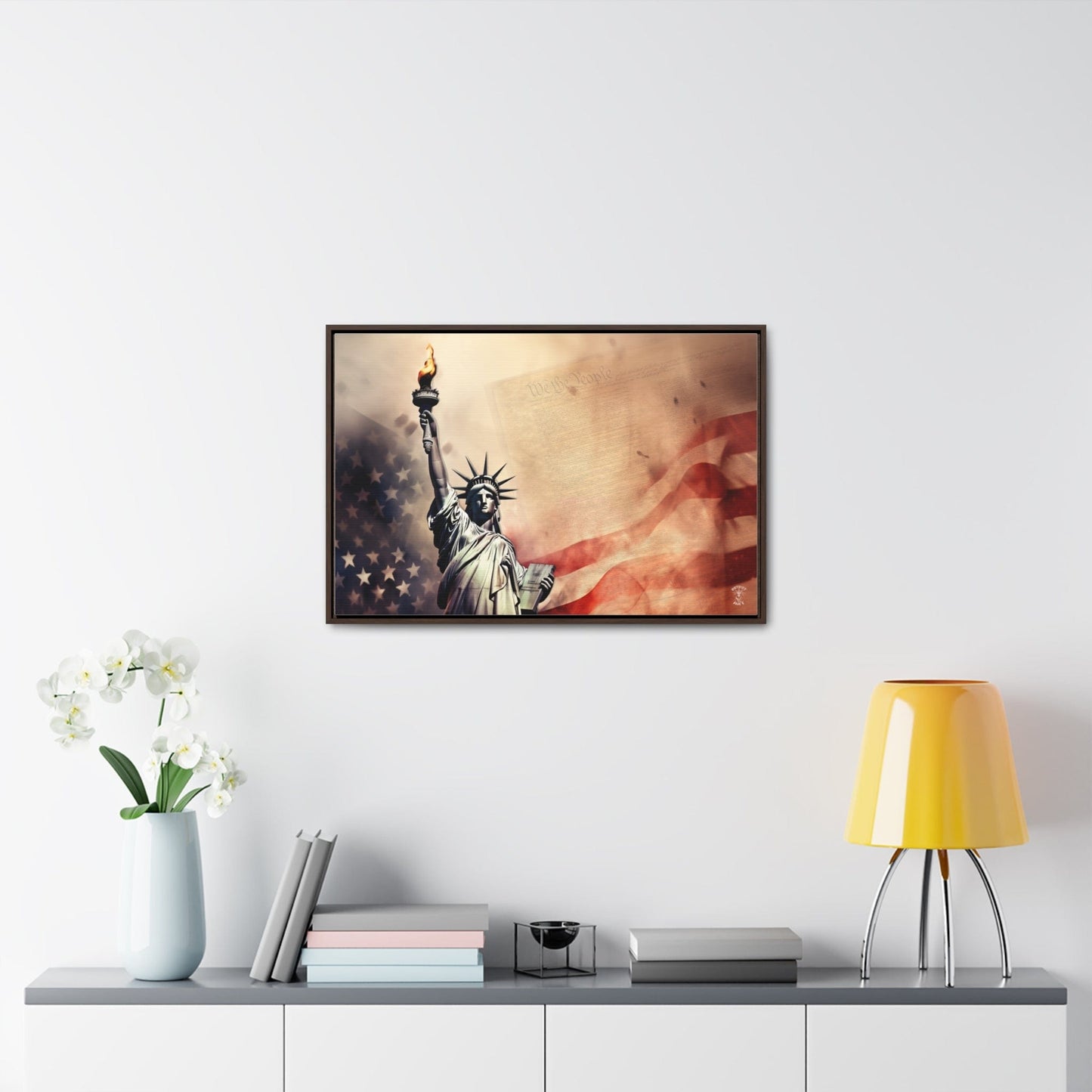 We the People Framed Gallery Canvas Wrap