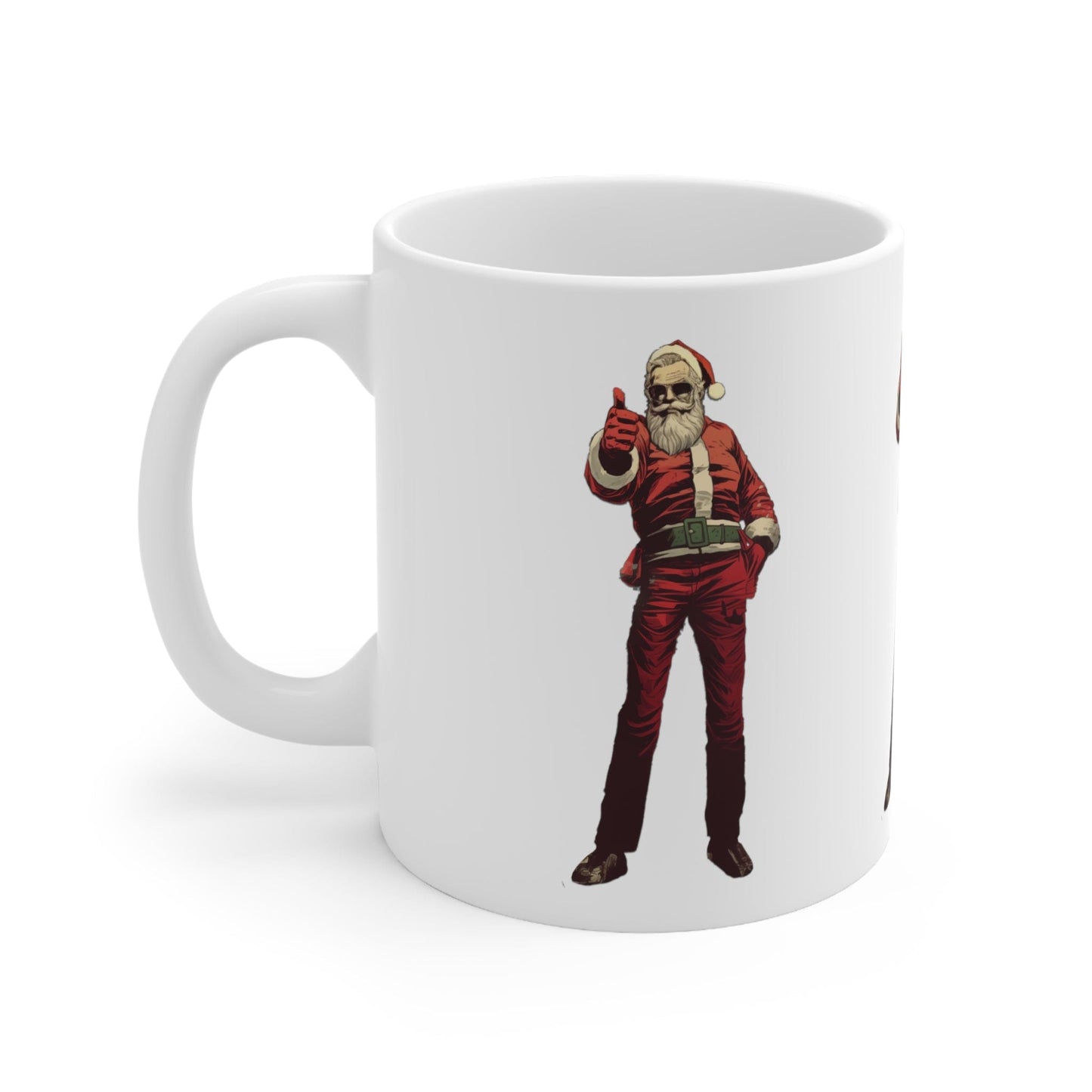 Santa Thumbs Up Ceramic Mug 11oz