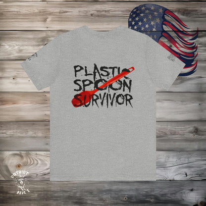 Plastic Spoon Survivors T-Shirt - Small Front Design