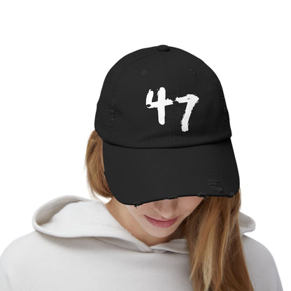 47 Distressed Cap