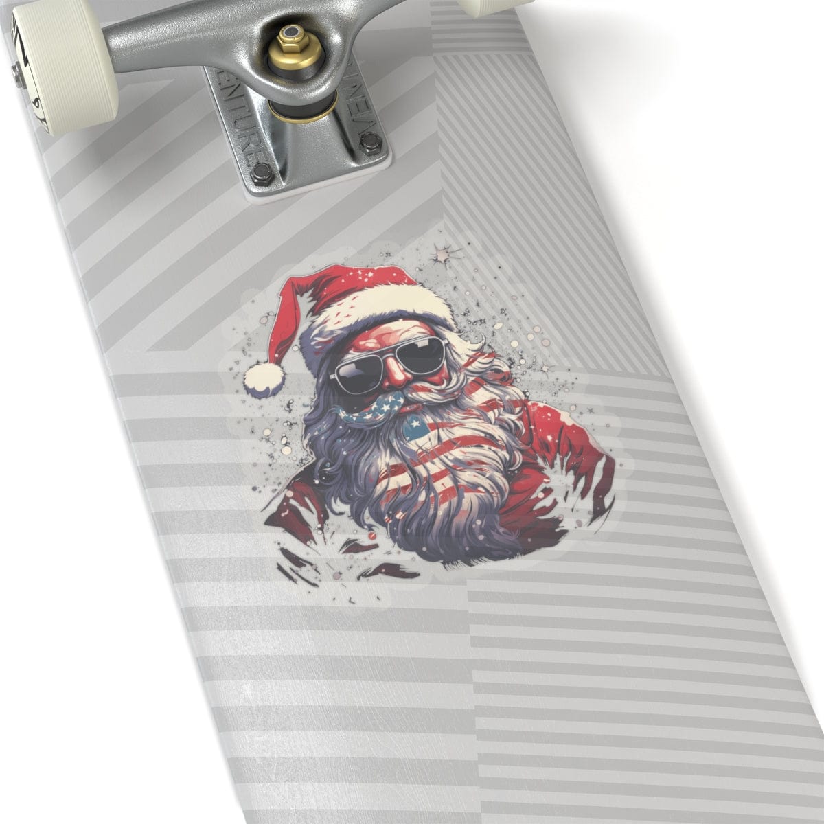 Patriotic Santa Kiss-Cut Stickers