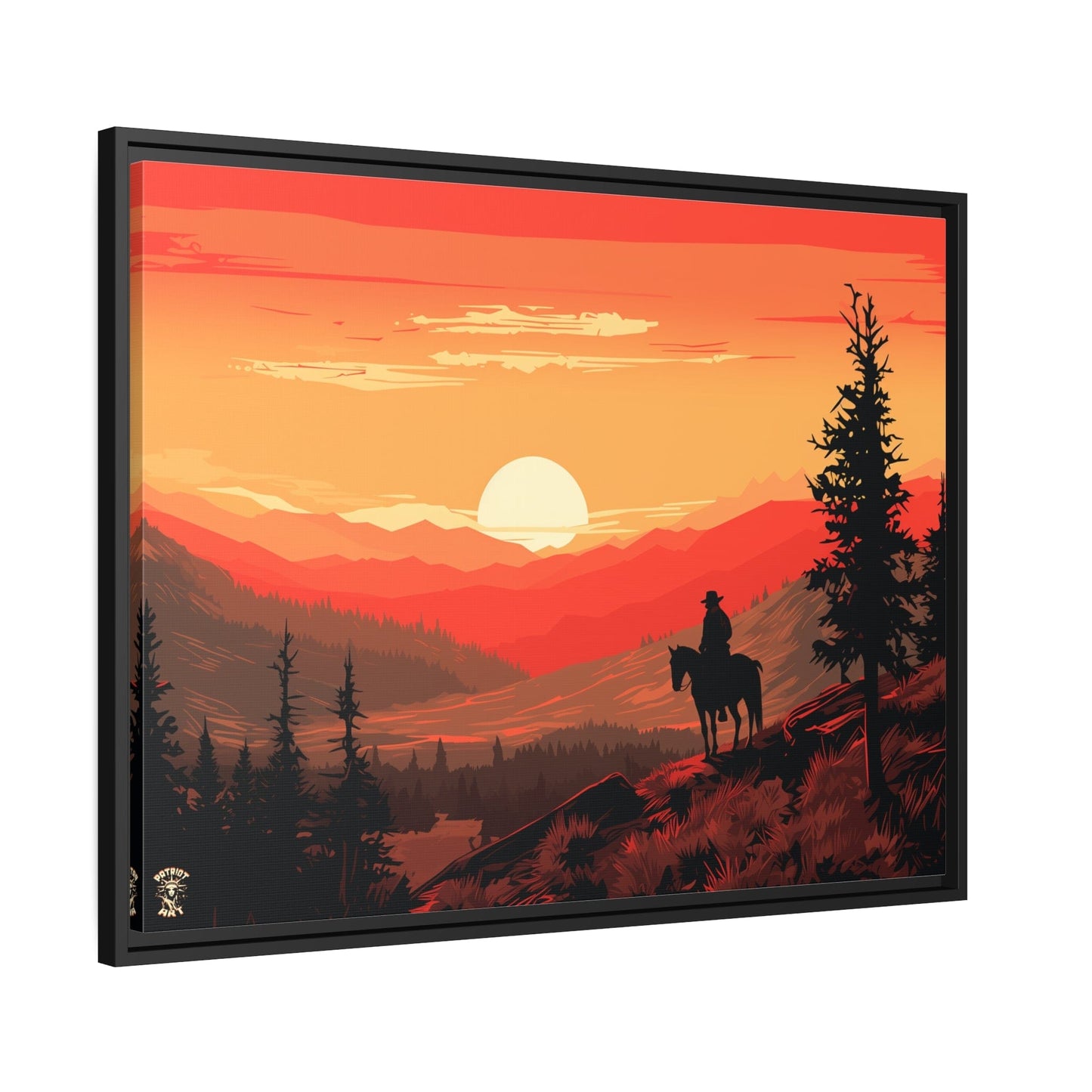 The Lone Ranger Matte Canvas, Black Frame