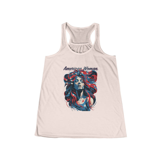 American Women Flowy Racerback Tank