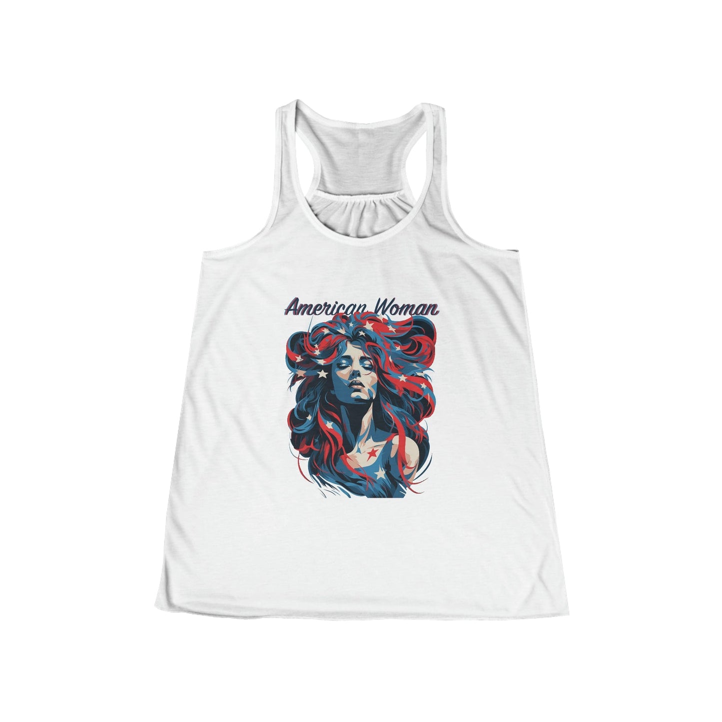 American Women Flowy Racerback Tank