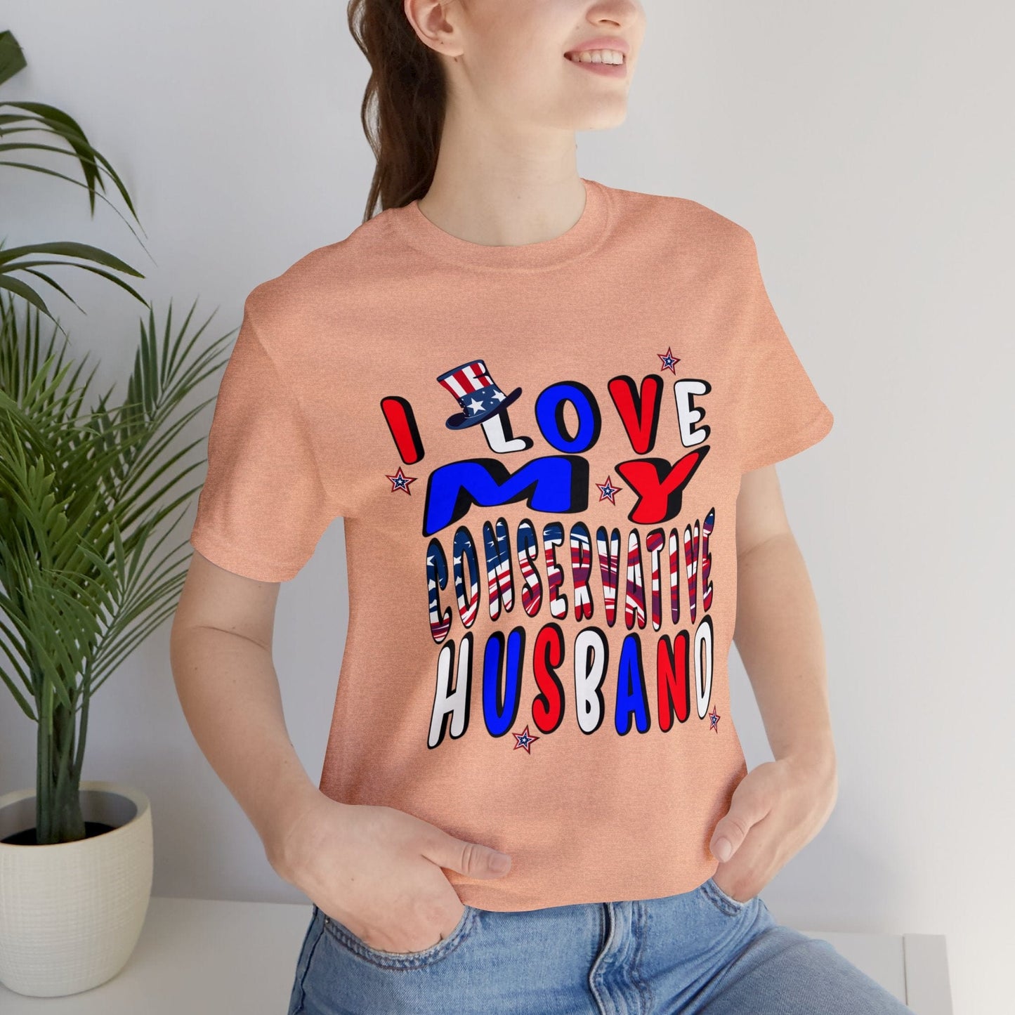 I Love My Conservative Husband T-Shirt