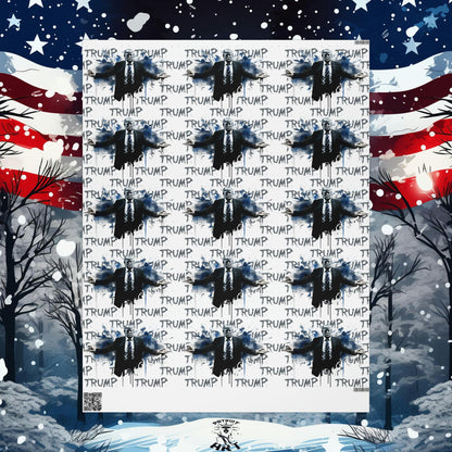 Trump Inkblot Design Wrapping Paper