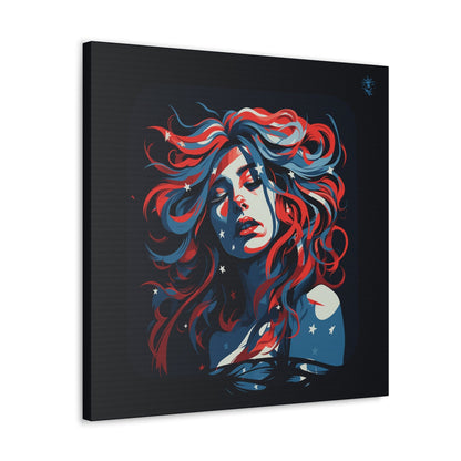 American Woman Framed Canvas Gallery Wraps