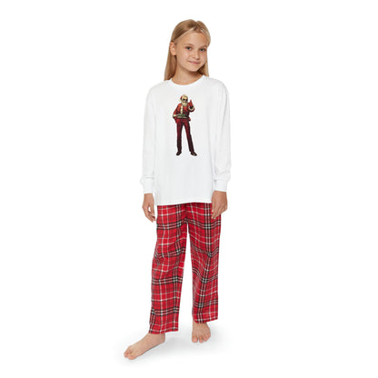 Santa Thumbs Up Youth Long Sleeve PJ Set