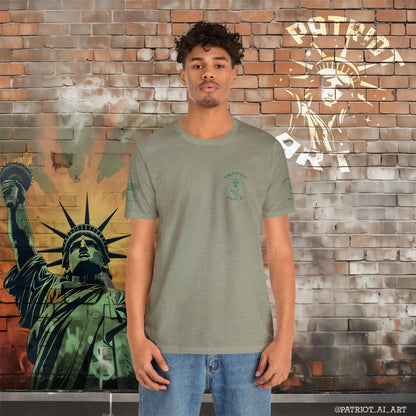 Patriot Art Army Green Stacked Logo T-Shirt