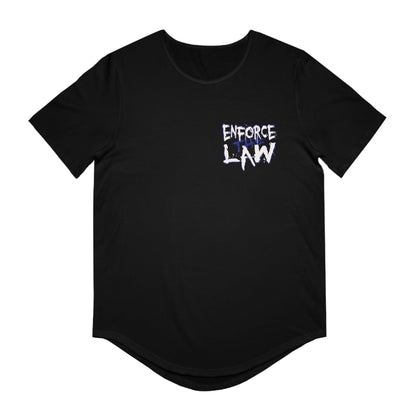 Enforce The Law Curved Hem Tee