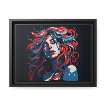 American Women Matte Canvas Black Frame