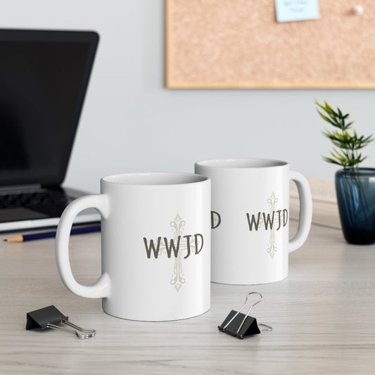 WWJD 11oz Ceramic Mug