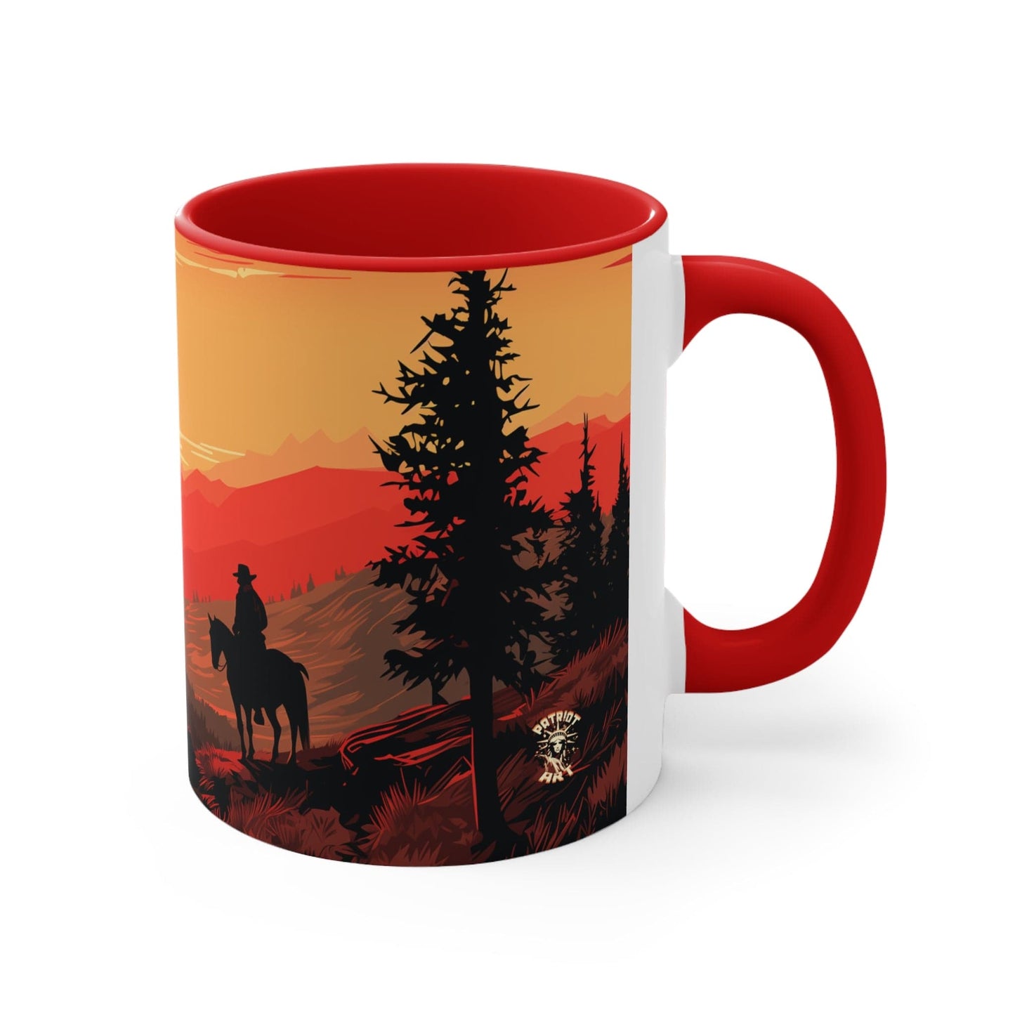 The Lone Ranger Red Accent Coffee Mug 11oz