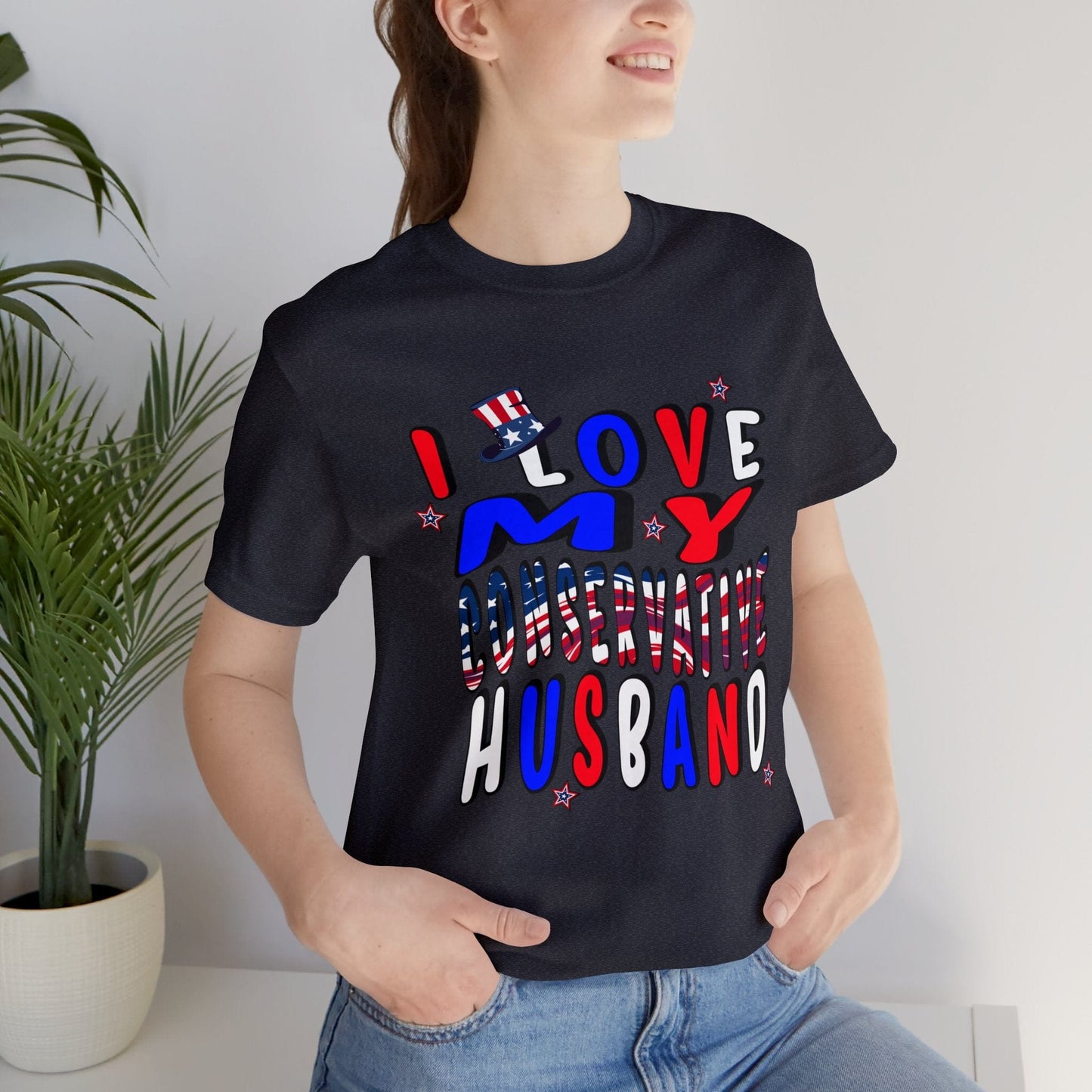 I Love My Conservative Husband T-Shirt