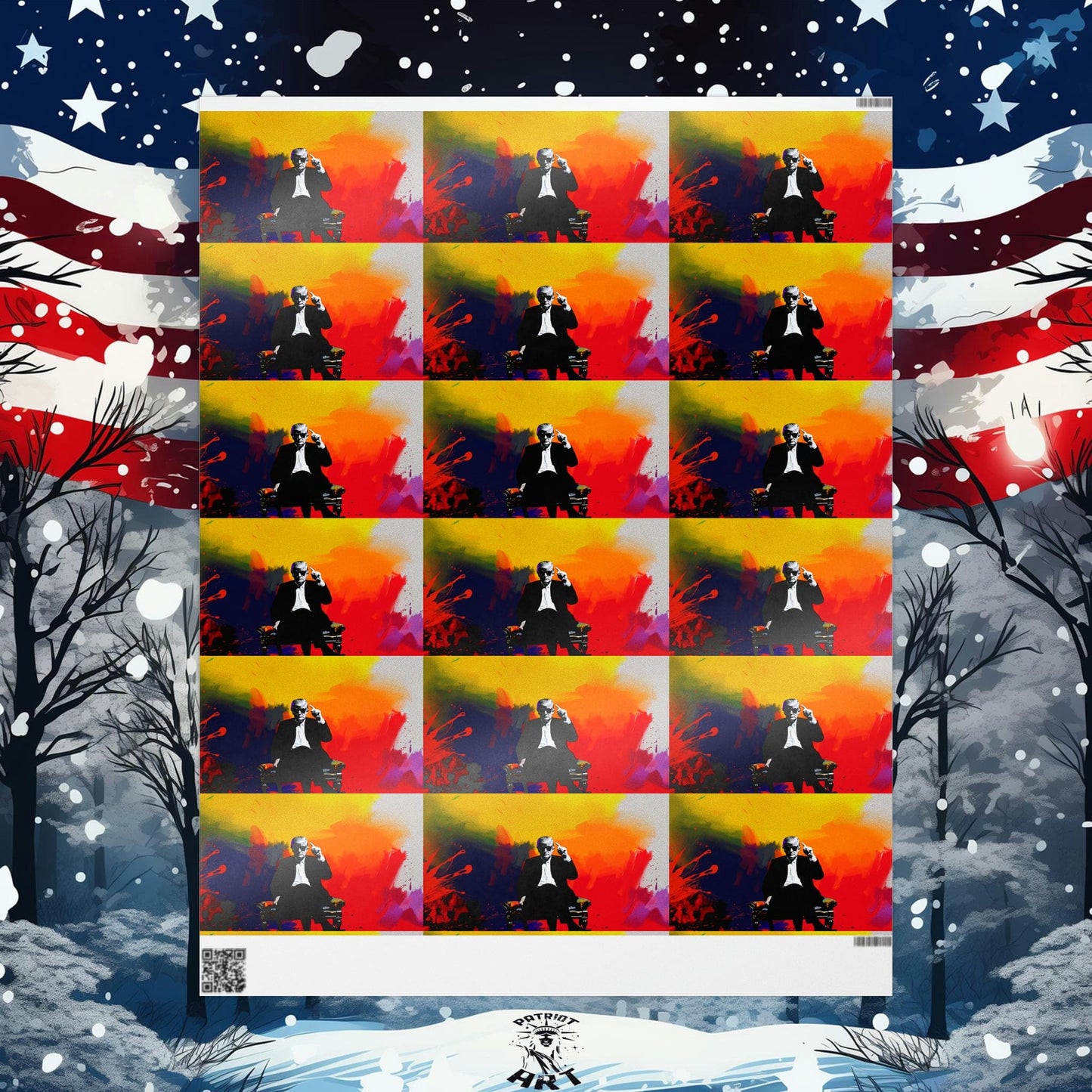 Trump Pop Art Wrapping Paper