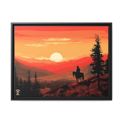 The Lone Ranger Matte Canvas, Black Frame