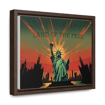 Land of the Free Framed Gallery Canvas Wrap