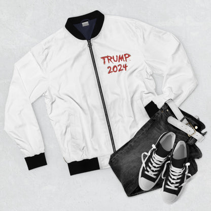 Trump 2024 Unleashed Monochrome Bomber Jacket