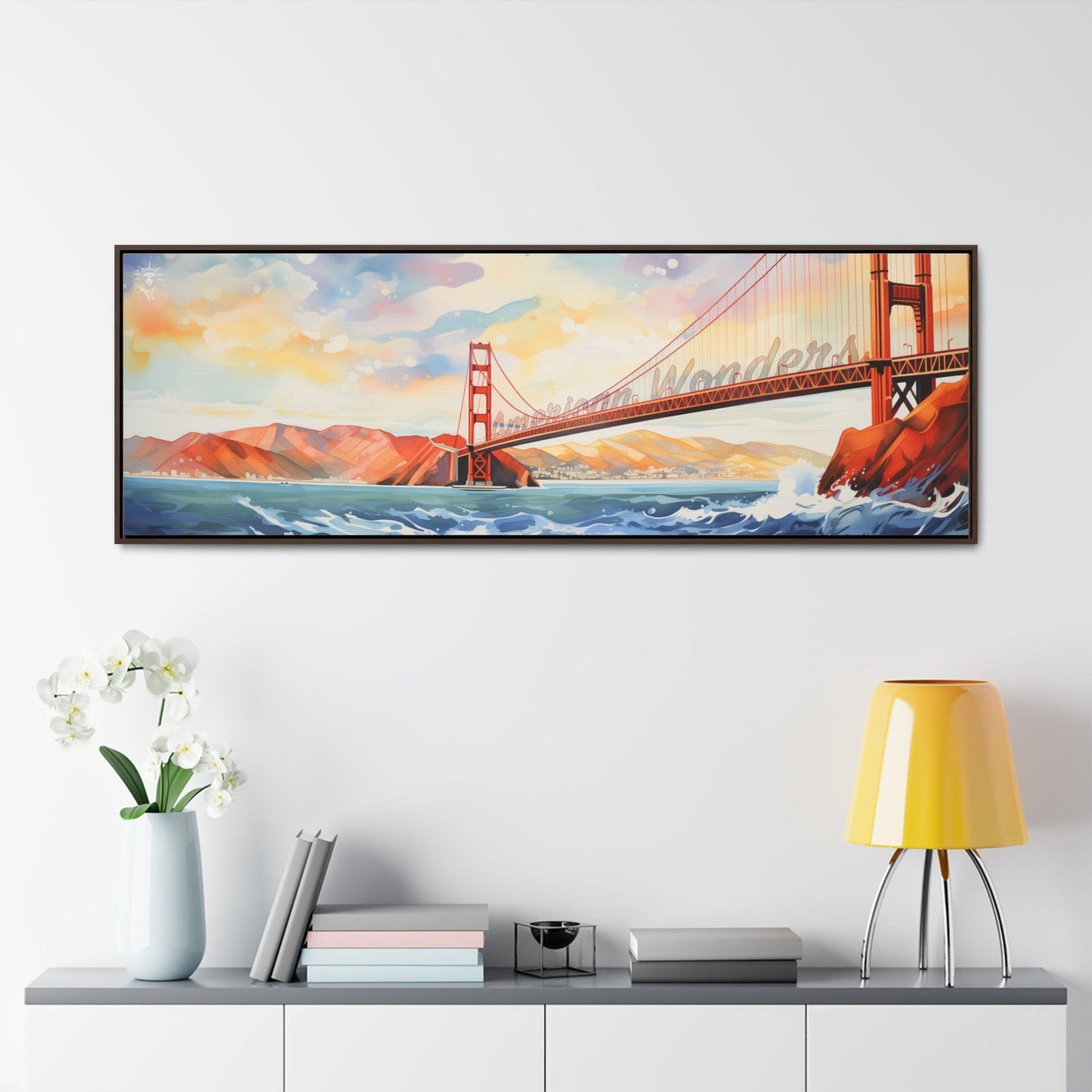 Golden Gate Bridge Framed Gallery Canvas Wraps