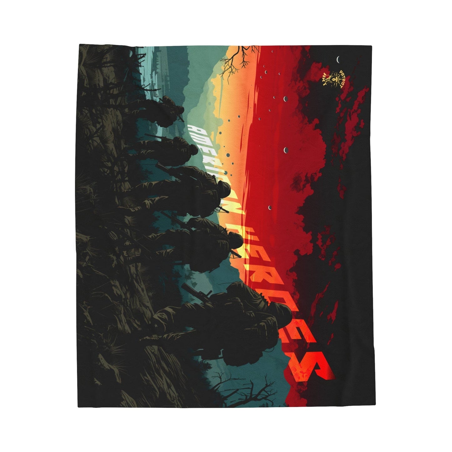 Armed Forces Velveteen Plush Blanket