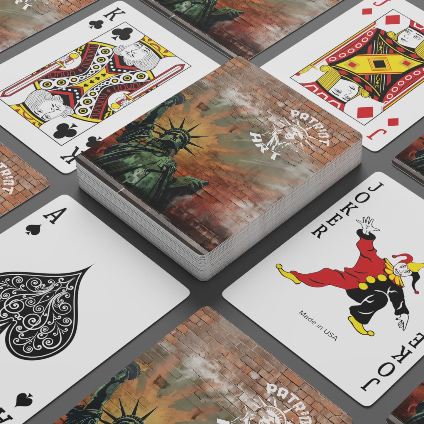 Patriot Art Logo Graffiti Playing Cards