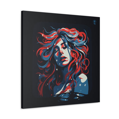 American Woman Framed Canvas Gallery Wraps