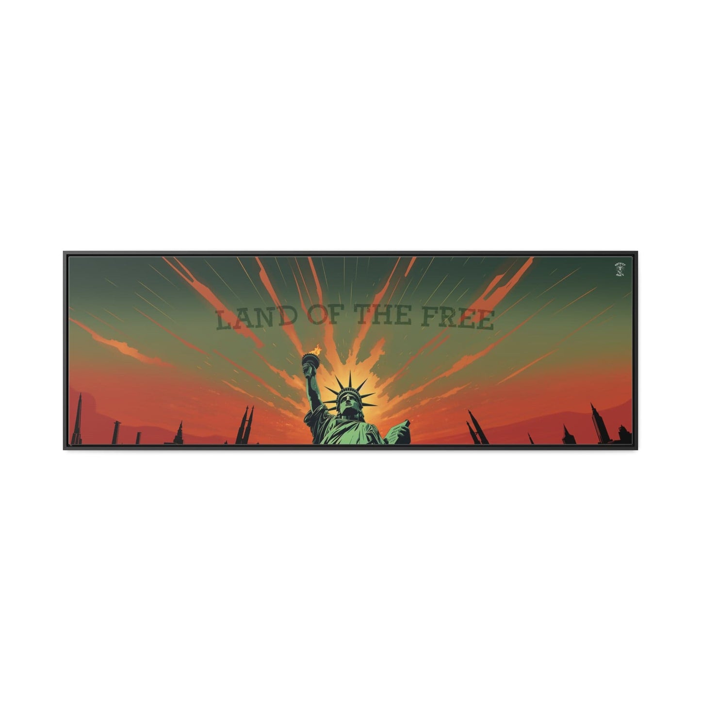 Land of the Free Framed Gallery Canvas Wrap