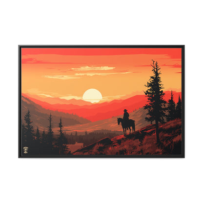 The Lone Ranger Matte Canvas, Black Frame