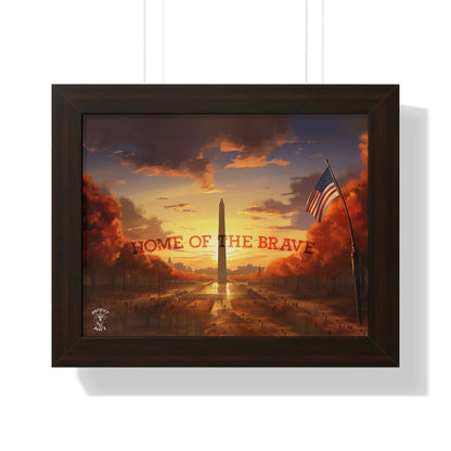 Home of the Brave Framed Poster