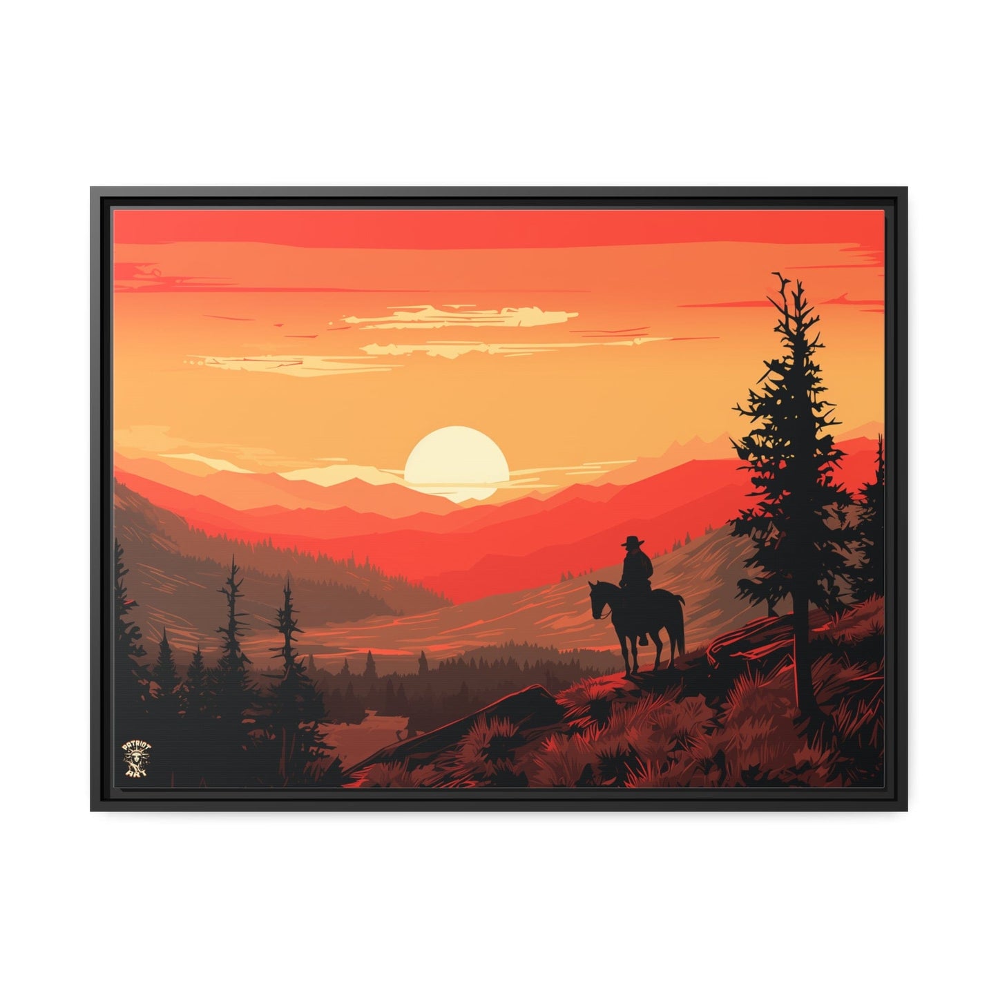 The Lone Ranger Matte Canvas, Black Frame