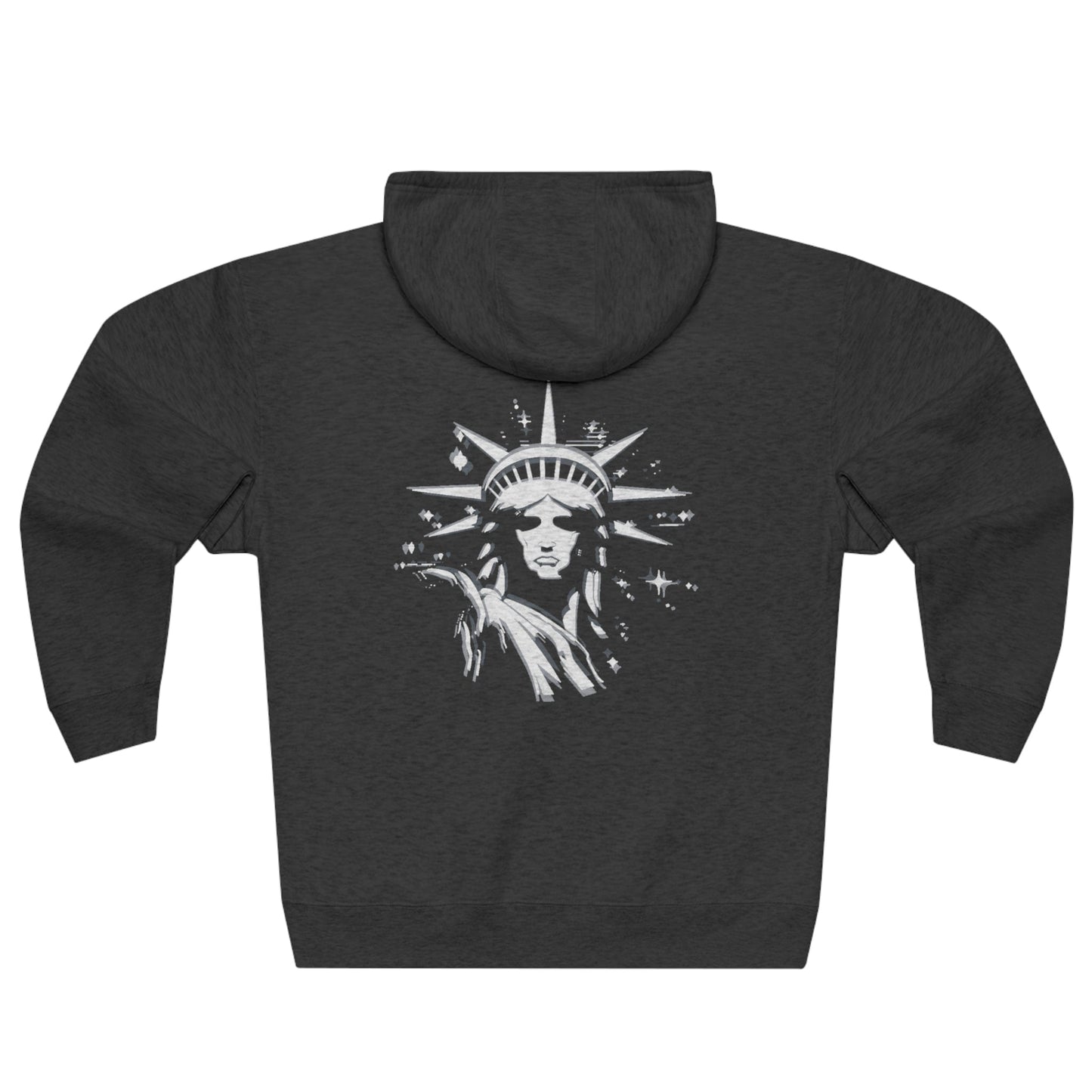 Lady Liberty Full Zip Hoodie - LIMITED EDITION - Monochrome