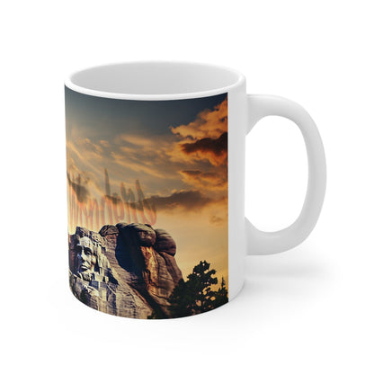 Mount Rushmore 11oz Coffee Mug