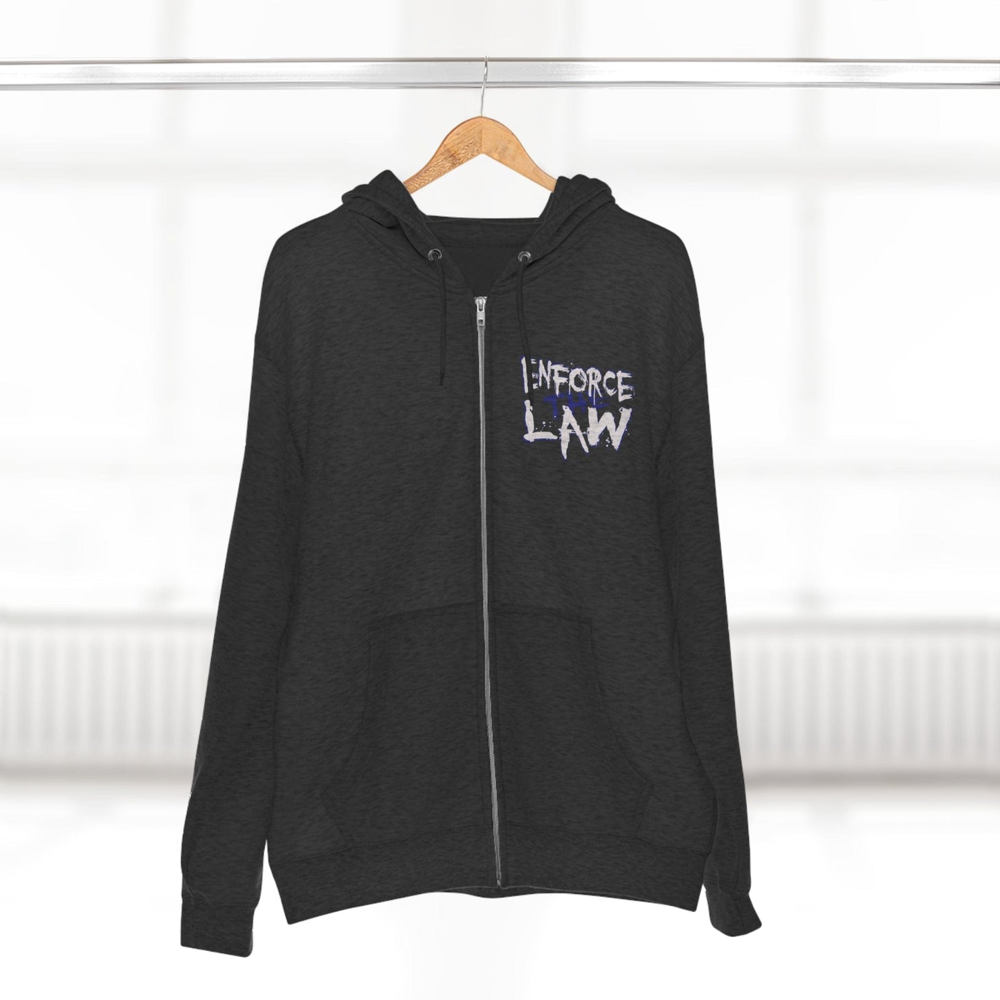 Enforce The Law Full Zip Hooded Sweatshirt