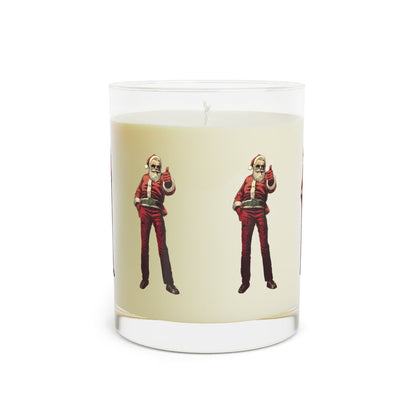 Santa Thumbs Up Scented Candle - Full Glass, 11oz