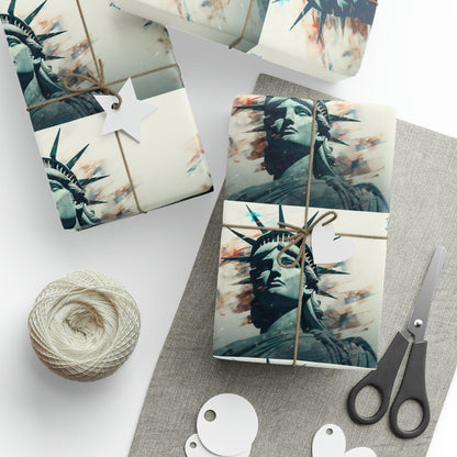 Lady Liberty's Close Up Wrapping Paper