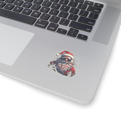 Patriotic Santa Kiss-Cut Stickers