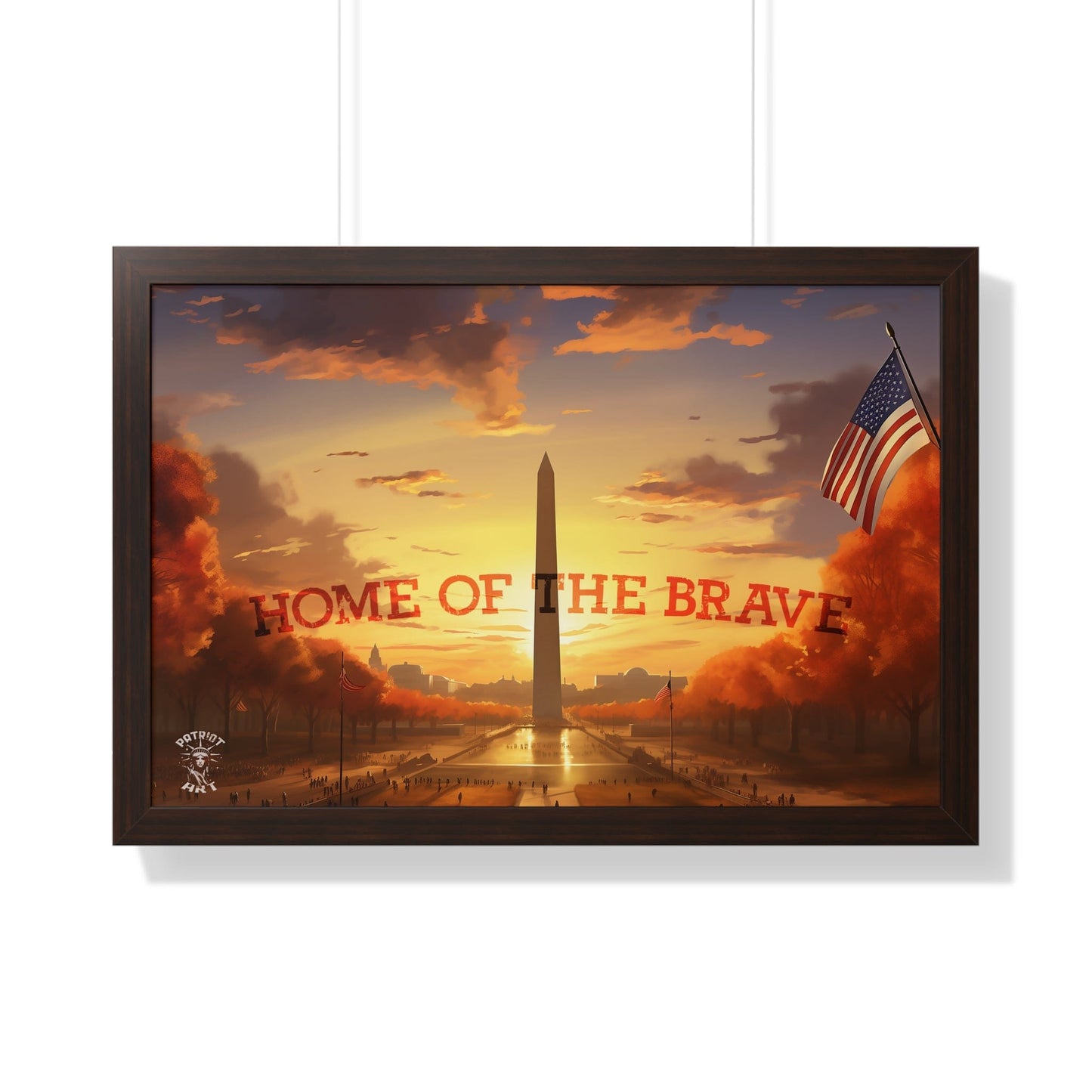 Home of the Brave Framed Poster