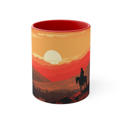 The Lone Ranger Red Accent Coffee Mug 11oz