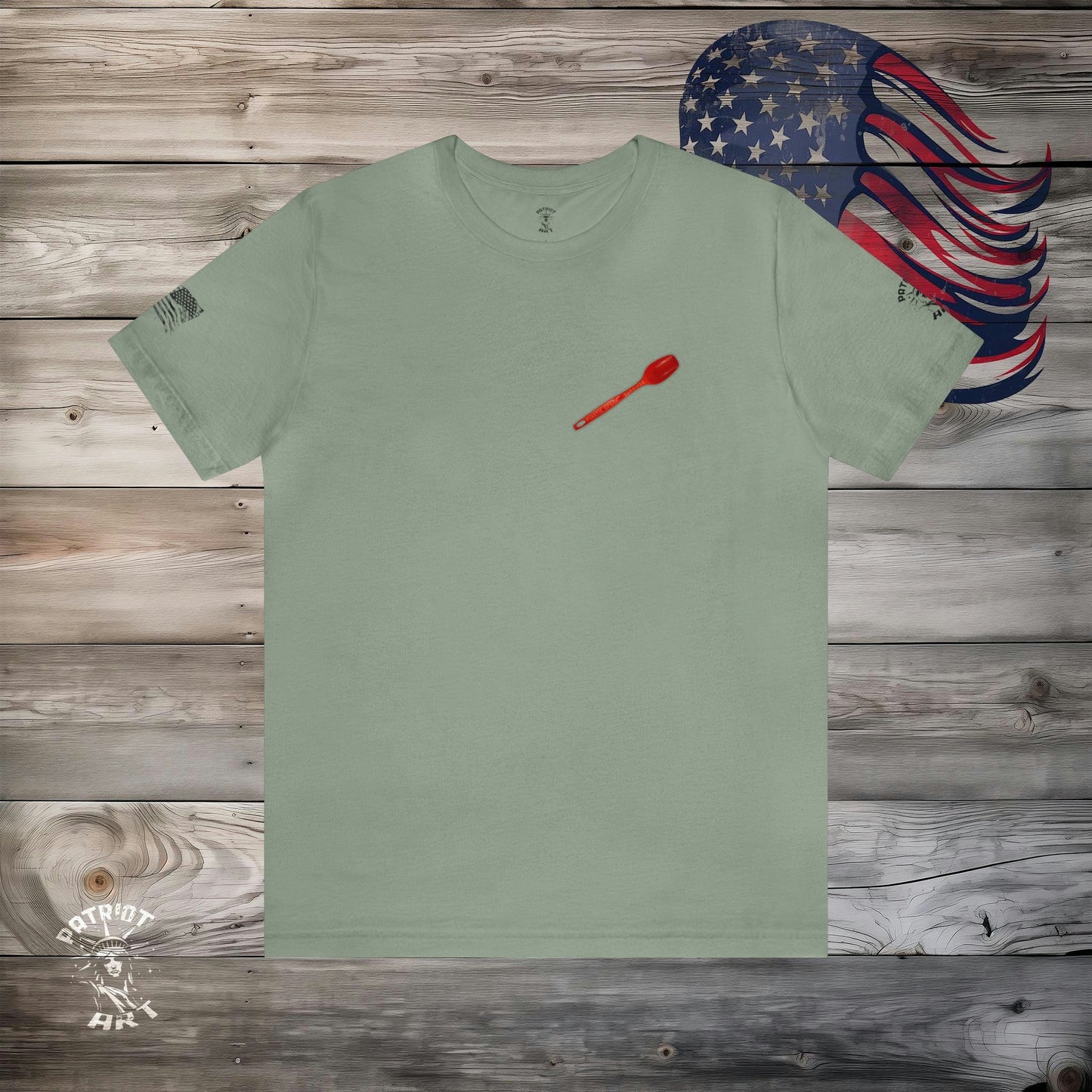 Plastic Spoon Survivors T-Shirt - Small Front Design