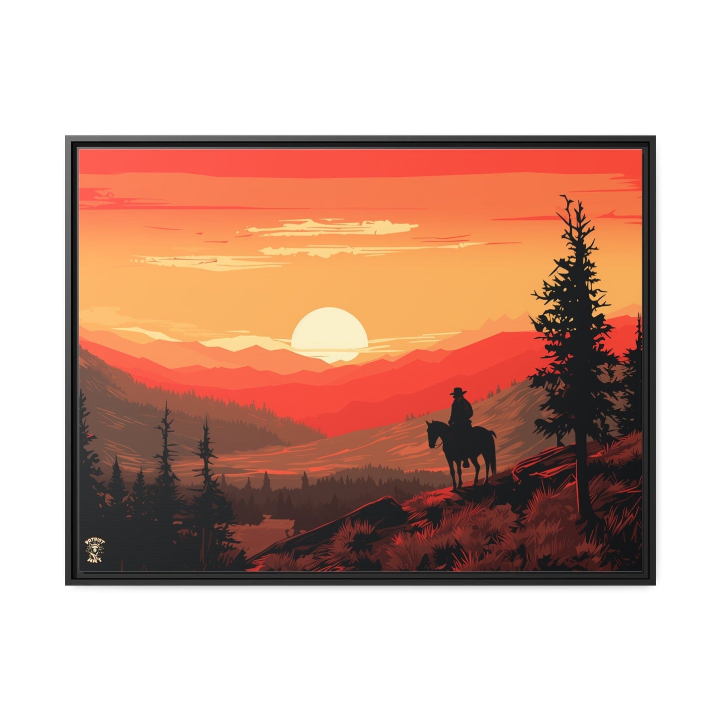 The Lone Ranger Matte Canvas, Black Frame