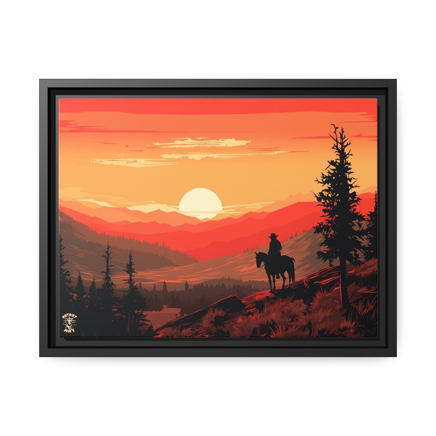 The Lone Ranger Matte Canvas, Black Frame