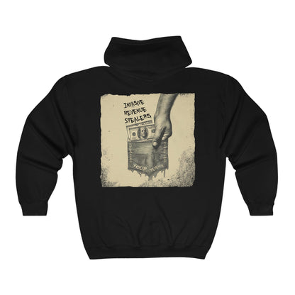 IRS - Invasive Revenue Stealers Full Zip Hooded Sweatshirt