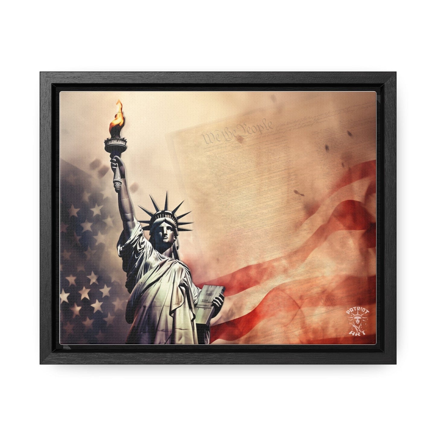 We the People Framed Gallery Canvas Wrap